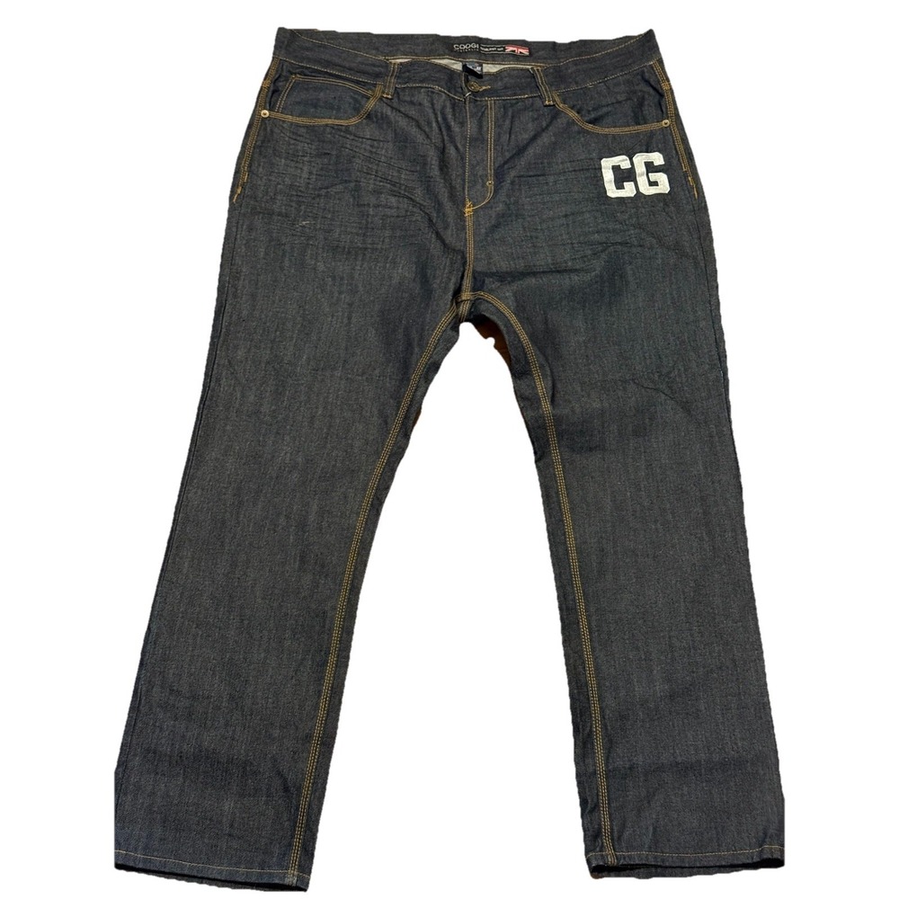 Coogi Blue Denim Jeans Men's SZ 46 x 34 Streetwear Punkcore Grunge